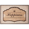 Vintage Dust Removal Word  (Happiness) Doormat Entrance Non-slip Outdoor Floormat