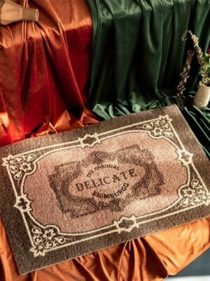 Vintage Dust Removal Word  (Delicate) Doormat Entrance Non-slip Outdoor Floormat