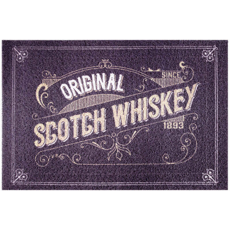 Vintage Dust Removal Word (Whiskey) Doormat Entrance Non-slip Outdoor Floormat - Image 2