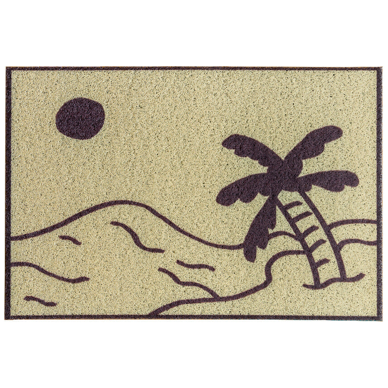 Creative Coconut Tree Dust Remove Doormat Entrance Non-slip Outdoor Floormat - Image 4