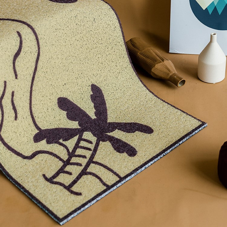 Creative Coconut Tree Dust Remove Doormat Entrance Non-slip Outdoor Floormat - Image 2