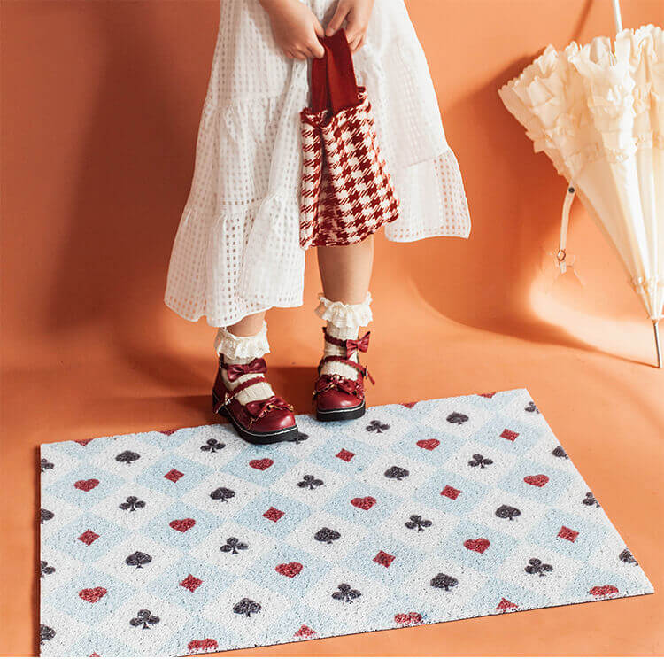 Diamond Checkered Dust Remove Doormat Entrance Non-slip Outdoor Floormat - Image 10