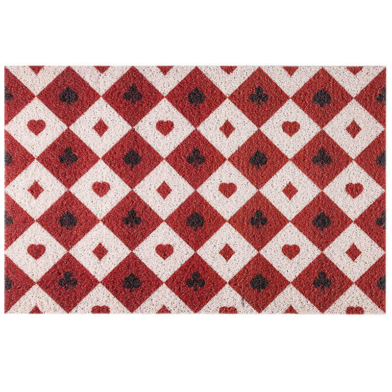 Diamond Checkered Dust Remove Doormat Entrance Non-slip Outdoor Floormat - Image 4
