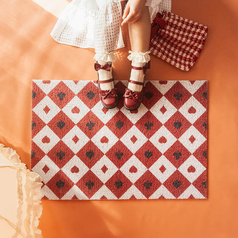 Diamond Checkered Dust Remove Doormat Entrance Non-slip Outdoor Floormat - Image 11