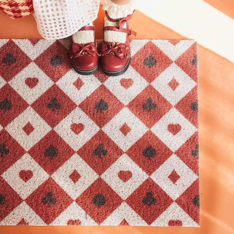 Diamond Checkered Dust Remove Doormat Entrance Non-slip Outdoor Floormat - Image 12