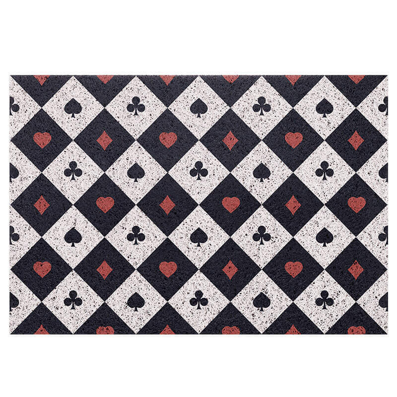 Diamond Checkered Dust Remove Doormat Entrance Non-slip Outdoor Floormat - Image 5