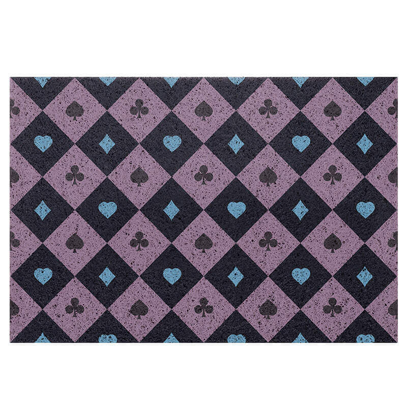 Diamond Checkered Dust Remove Doormat Entrance Non-slip Outdoor Floormat - Image 7