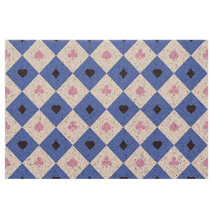 Diamond Checkered Dust Remove Doormat Entrance Non-slip Outdoor Floormat - Image 8
