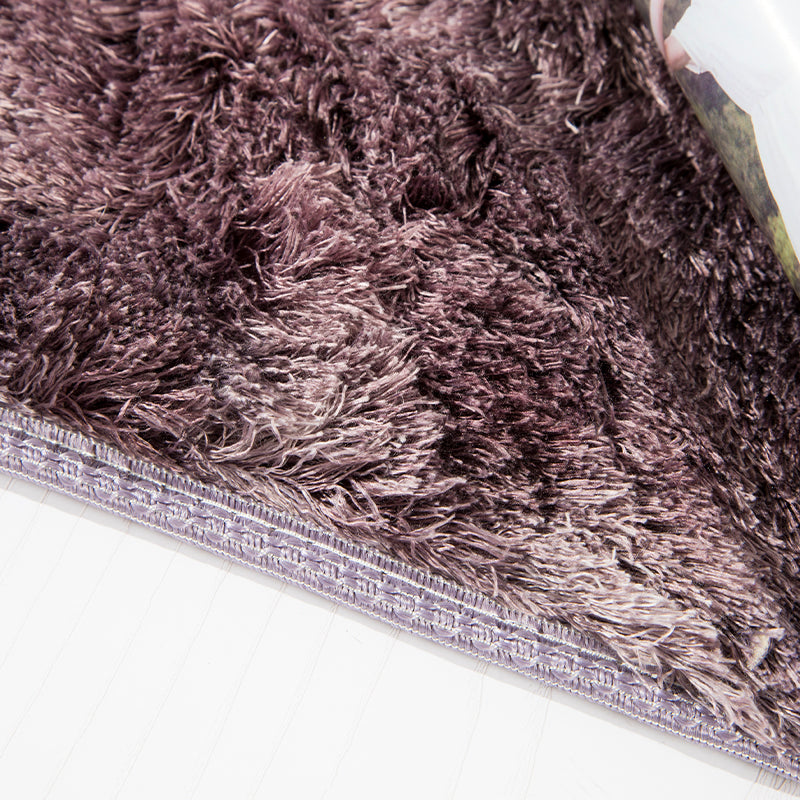 Gradient Pink and Purple Colour Modern Plain Carpet Bedroom Living Room Sofa Rugs Soft Plush Shaggy Rugs - Image 3
