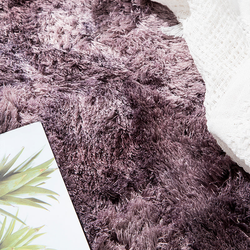 Gradient Pink and Purple Colour Modern Plain Carpet Bedroom Living Room Sofa Rugs Soft Plush Shaggy Rugs - Image 4
