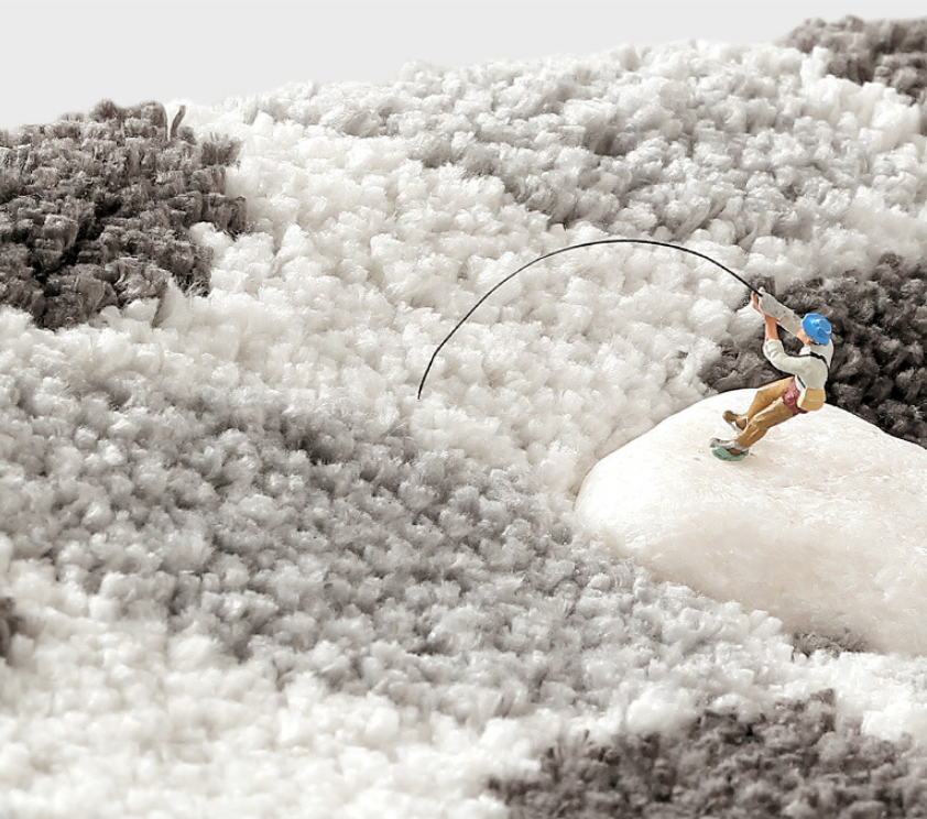 Abstract Graffiti Super Soft Flocking Bathroom Mat Absorbent Anti-slip Bathroom Carpet 03 - Image 5