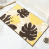 Extra Soft Flocking Bath Mats Absorbent Non-Slip Bathroom Rugs Leaves 04