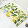 Extra Soft Flocking Bath Mats Absorbent Non-Slip Bathroom Rugs Leaves 05