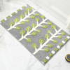 Extra Soft Flocking Bath Mats Absorbent Non-Slip Bathroom Rugs Leaves 07