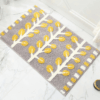 Extra Soft Flocking Bath Mats Absorbent Non-Slip Bathroom Rugs Leaves 08