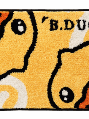 B.duck Bathroom Water-absorbent Thick Flocked Mats Bathroom Foot Mats Household Toilet Doorway Mats 01