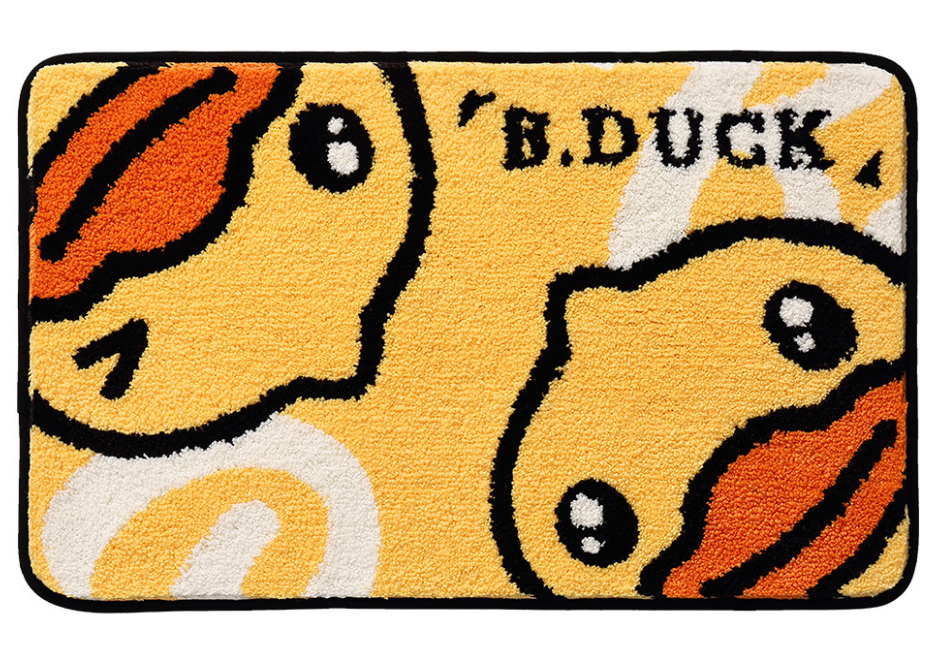 B.duck Bathroom Water-absorbent Thick Flocked Mats Bathroom Foot Mats Household Toilet Doorway Mats 01