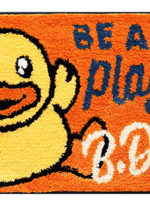 B.duck Bathroom Water-absorbent Thick Flocked Mats Bathroom Foot Mats Household Toilet Doorway Mats 03