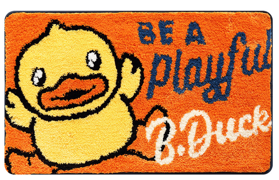 B.duck Bathroom Water-absorbent Thick Flocked Mats Bathroom Foot Mats Household Toilet Doorway Mats 03