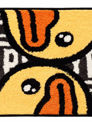 B.duck Bathroom Water-absorbent Thick Flocked Mats Bathroom Foot Mats Household Toilet Doorway Mats 04