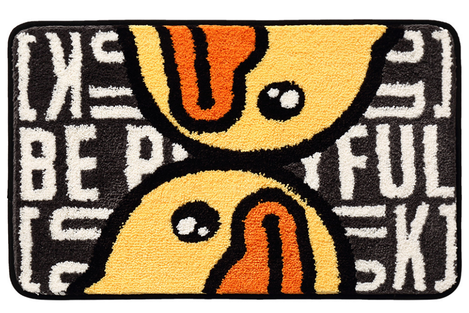 B.duck Bathroom Water-absorbent Thick Flocked Mats Bathroom Foot Mats Household Toilet Doorway Mats 04