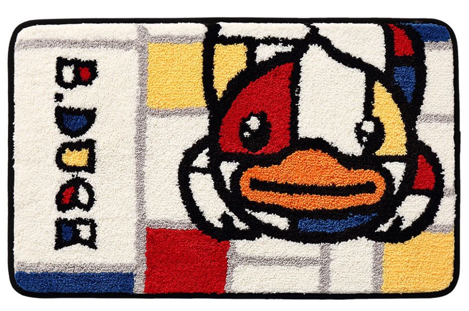 B.duck Bathroom Water-absorbent Thick Flocked Mats Bathroom Foot Mats Household Toilet Doorway Mats 05