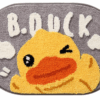 B.duck Bathroom Water-absorbent Thick Flocked Mats Bathroom Foot Mats Household Toilet Doorway Mats 06