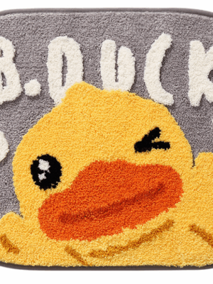 B.duck Bathroom Water-absorbent Thick Flocked Mats Bathroom Foot Mats Household Toilet Doorway Mats 06