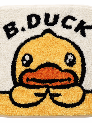 B.duck Bathroom Water-absorbent Thick Flocked Mats Bathroom Foot Mats Household Toilet Doorway Mats 07