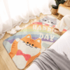 Cartoon Faux Cashmere Bedroom Carpet Home Living Room Study Plush Mats Bedside Carpet Window Mats 02