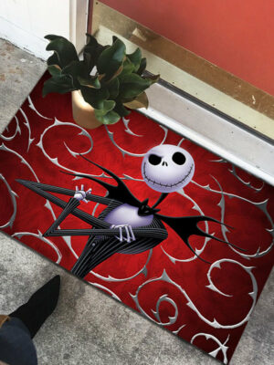 Clown Halloween Doormat Skeleton Grimace Floor Mat Bathroom Mat 03