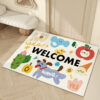 Cute Graffiti WELCOME Entrance Cuttable Stain and Slip Resistant Household Floor Mat 04
