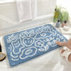 Abstract Graffiti Super Soft Flocking Bathroom Mat Absorbent Anti-slip Bathroom Carpet 02