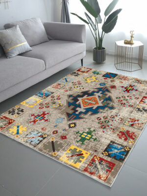 Bohemian Vintage Ethnic Bedroom Living Room Carpet 04