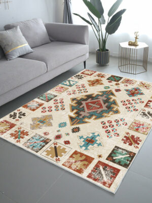 Bohemian Vintage Ethnic Bedroom Living Room Carpet 05
