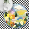 3D Round Thick Faux Cashmere Water-Absorbent Living Room Coffee Table Carpet Plush Bedroom mats 06