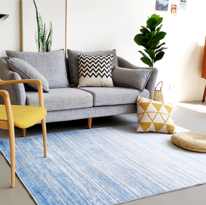 Gradient Colour Simple Modern Plain Rug Bedroom Living Room Sofa Rugs Floor Mat - Image 4