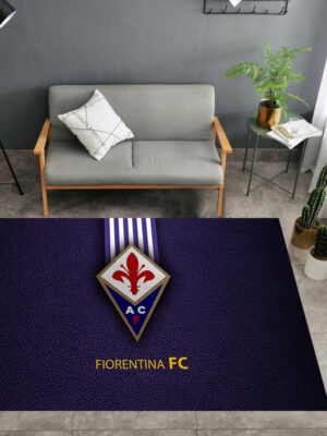 ACF Fiorentina Logo - Football Mats For Bedroom Children's Room Sofa Mat Easy Care Floor Mats