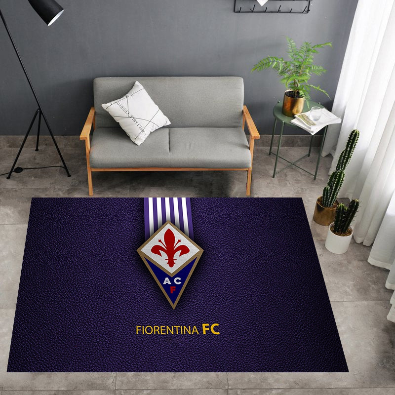 ACF Fiorentina Logo - Football Mats For Bedroom Children's Room Sofa Mat Easy Care Floor Mats