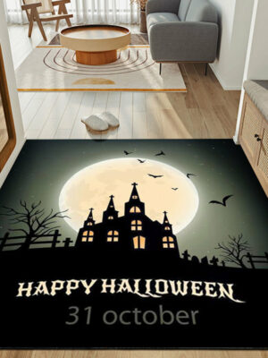 Clown Halloween Doormat Skeleton Grimace Floor Mat Bathroom Mat 14