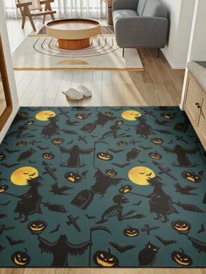 Clown Halloween Doormat Skeleton Grimace Floor Mat Bathroom Mat 15