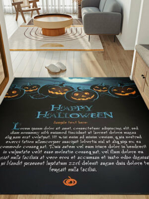 Clown Halloween Doormat Skeleton Grimace Floor Mat Bathroom Mat 16