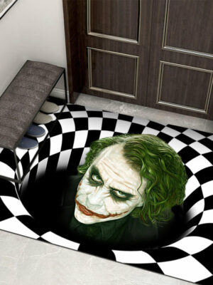 Clown Halloween Doormat Skeleton Grimace Floor Mat Bathroom Mat 17