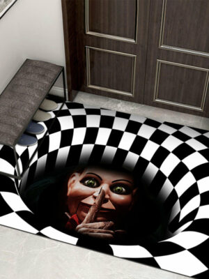 Clown Halloween Doormat Skeleton Grimace Floor Mat Bathroom Mat 19