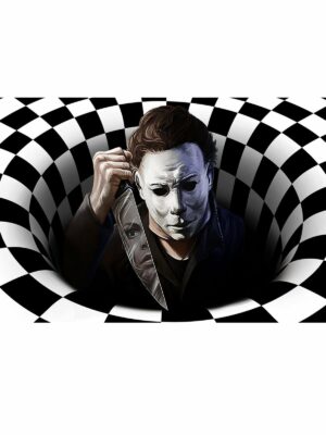 Clown Halloween Doormat Skeleton Grimace Floor Mat Bathroom Mat 22