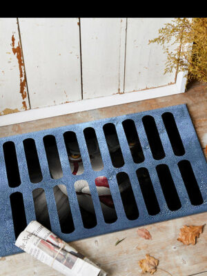 Clown Halloween Doormat Skeleton Grimace Floor Mat Bathroom Mat 25