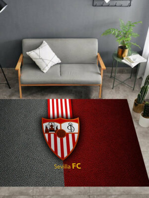 Sevilla FC Logo - Football Mats For Bedroom Children's Room Sofa Mat Easy Care Floor Mats