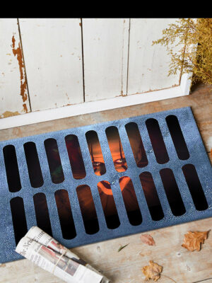 Clown Halloween Doormat Skeleton Grimace Floor Mat Bathroom Mat 27