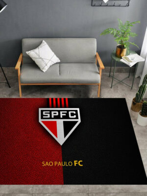 São Paulo FC Logo - Football Mats For Bedroom Children's Room Sofa Mat Easy Care Floor Mats