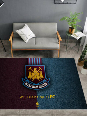West Ham United Logo - Football Red Mats For Bedroom Children's Room Sofa Mat Easy Care Floor Mats